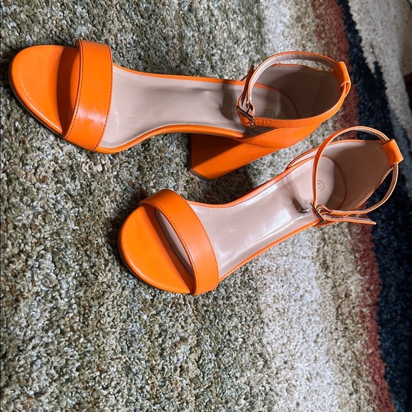 COASIS Women's Chunky Block Heels Open Toe Ankle Strap 3.5" Sandals 8.5 Worn 1X - Picture 3 of 14